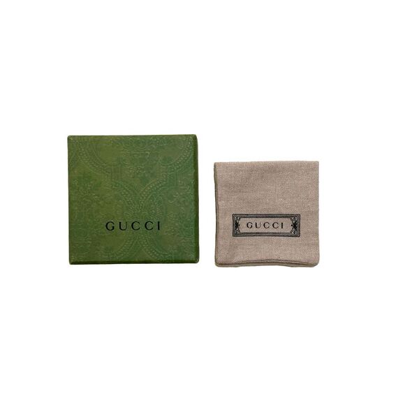 Gucci Logo Ear Cuff Yellow Gold Plated, Single Earring - Picture 4 of 4